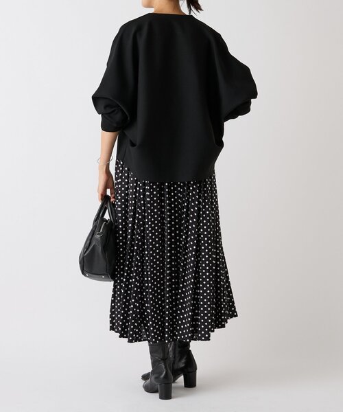 専用【新品タグ付】ビアズリー シルク カーディガン ドルマン フリーサイズ 黒 BEARDSLEY（ビアズリー） ニットカーディガン FREE ブラック