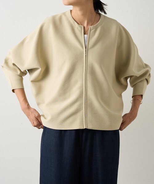 TAN 2022AW TWEEDY SLEEVES ボレロカーディガン アラン柄 もちもちニット ショールカーディガン（KEEP SHEPE