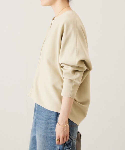 BEARDSLEY（ビアズリー）の「ドルマンニットカーディガン（カーディガン/ボレロ・レディース・ベージュ/ブラック・FREE）」の18枚目の写真