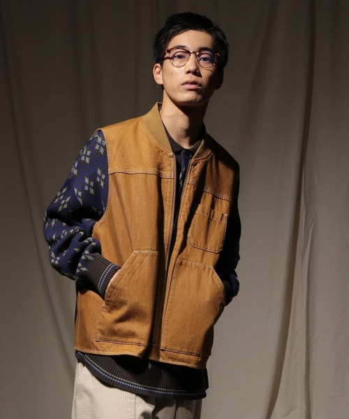 週末SALE新品タグ付き　2025ssニコアンド人気2WAYベスト フリーサイズ niko and JEANS 2025AW】デニムワークベスト（ベスト）｜niko