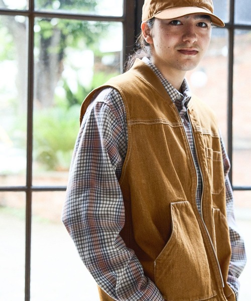 niko and...（ニコアンド）の「【niko and ...JEANS 2025AW】デニムワークベスト（ベスト・メンズ・ブラウン/ブラック・MEDIUM/LARGE）」の12枚目の写真
