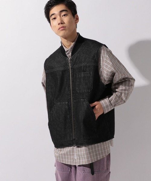 niko and...（ニコアンド）の「【niko and ...JEANS 2025AW】デニムワークベスト（ベスト・メンズ・ブラウン/ブラック・MEDIUM/LARGE）」の16枚目の写真