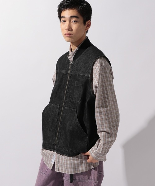 niko and...（ニコアンド）の「【niko and ...JEANS 2025AW】デニムワークベスト（ベスト・メンズ・ブラウン/ブラック・MEDIUM/LARGE）」の17枚目の写真