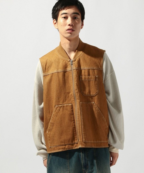 niko and...（ニコアンド）の「【niko and ...JEANS 2025AW】デニムワークベスト（ベスト・メンズ・ブラウン/ブラック・MEDIUM/LARGE）」の20枚目の写真