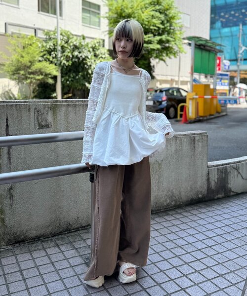w closet(ダブルクローゼット)の「レースボレロ(カーディガン/ボレロ・レディース・オフホワイト/グリーン/ブラック・FREE)」の8枚目の写真