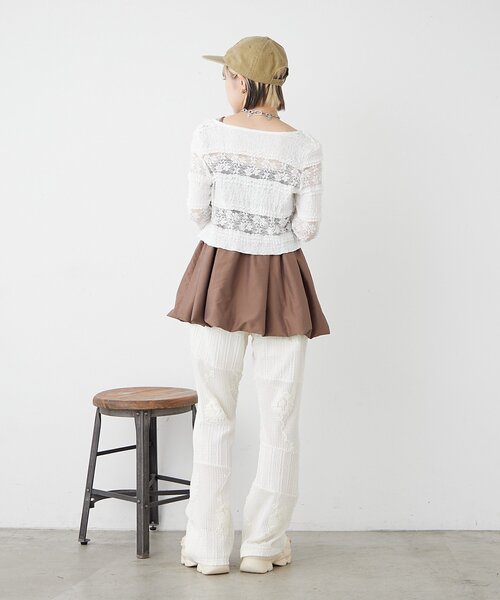 w closet(ダブルクローゼット)の「レースボレロ(カーディガン/ボレロ・レディース・オフホワイト/グリーン/ブラック・FREE)」の17枚目の写真