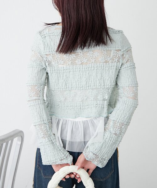 セール】【セットフェア対象】レースボレロ（カーディガン