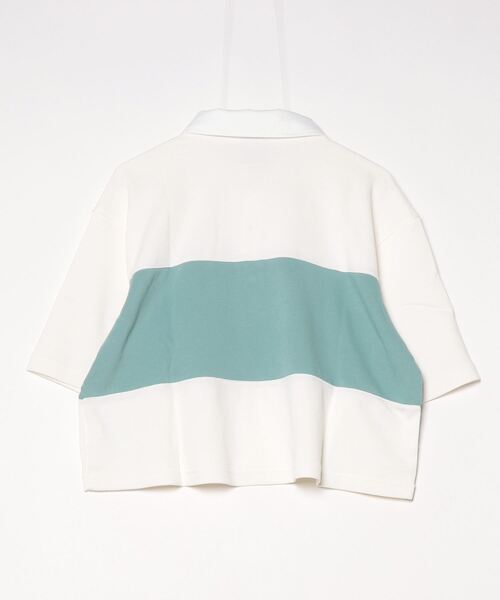 NIKE（ナイキ）の「NIKE/ナイキ W NSW STREET SS POLO TOP/ストリート ポロシャツ（ポロシャツ・レディース・ホワイト/ネイビー・M/L/XL/S）」の3枚目の写真