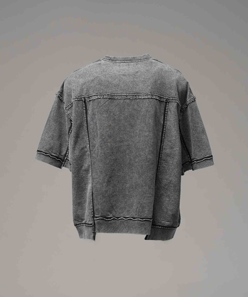 MAISON SPECIAL(メゾンスペシャル)の「《UNISEX》Chemical Over-Dyed Inside-Out Prime-Over Crew Neck T-Shirt/ケミカルオーバーダイインサイドアウトプライムオーバークルーネックTシャツ【MAISON SPECIAL/メゾンスペシャル】(Tシャツ/カットソー・メンズ・ホワイト/グレー・0/1/2)」の11枚目の写真