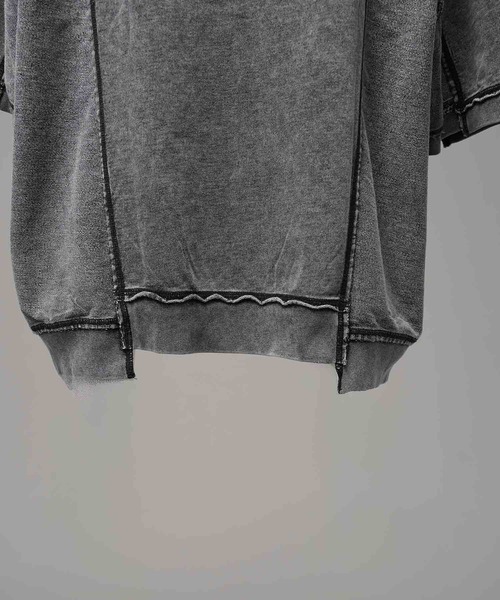 MAISON SPECIAL(メゾンスペシャル)の「《UNISEX》Chemical Over-Dyed Inside-Out Prime-Over Crew Neck T-Shirt/ケミカルオーバーダイインサイドアウトプライムオーバークルーネックTシャツ【MAISON SPECIAL/メゾンスペシャル】(Tシャツ/カットソー・メンズ・ホワイト/グレー・0/1/2)」の13枚目の写真