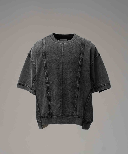 MAISON SPECIAL(メゾンスペシャル)の「《UNISEX》Chemical Over-Dyed Inside-Out Prime-Over Crew Neck T-Shirt/ケミカルオーバーダイインサイドアウトプライムオーバークルーネックTシャツ【MAISON SPECIAL/メゾンスペシャル】(Tシャツ/カットソー・メンズ・ホワイト/グレー・0/1/2)」の8枚目の写真