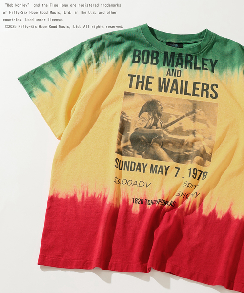 完売レアボブ・マーリージャーナルスタンダード別注フェードプリントTシャツタイダイ BOB MARLEY / ボブ・マーリー 別注 フェードプリントTシャツ（T