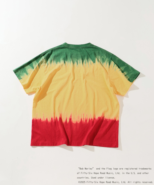 完売レアボブ・マーリージャーナルスタンダード別注フェードプリントTシャツタイダイ JOURNAL STANDARD relume × BOB MARLEY 別注 フェードプリントT
