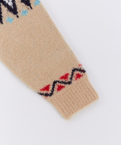 Ocean&Ground（オーシャン&グラウンド）の「ﾌｪｱｱｲﾙｾｰﾀｰ（ニット/セーター・キッズ・ベージュ/ブラウン・90/100/110/120/130/140）」の11枚目の写真