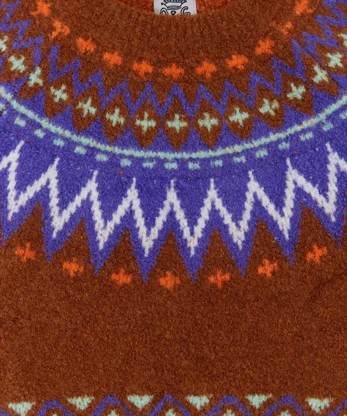 Ocean&Ground（オーシャン&グラウンド）の「ﾌｪｱｱｲﾙｾｰﾀｰ（ニット/セーター・キッズ・ベージュ/ブラウン・90/100/110/120/130/140）」の14枚目の写真