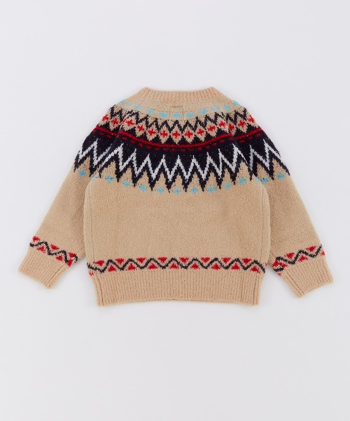 Ocean&Ground（オーシャン&グラウンド）の「ﾌｪｱｱｲﾙｾｰﾀｰ（ニット/セーター・キッズ・ベージュ/ブラウン・90/100/110/120/130/140）」の15枚目の写真