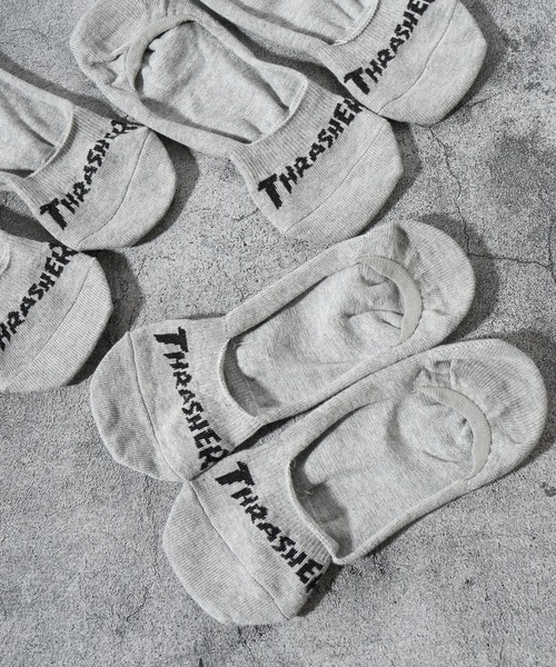 THRASHER（スラッシャー）の「THRASHER スラッシャー 3P カバーソックス（ソックス/靴下・メンズ・A/B・25-27CM）」の2枚目の写真