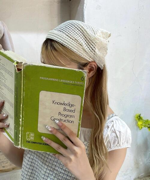 WEGO（ウィゴー）の「WEGO/ニットバブーシュカカチューシャ（カチューシャ・レディース・アイボリー・FREE）」の2枚目の写真