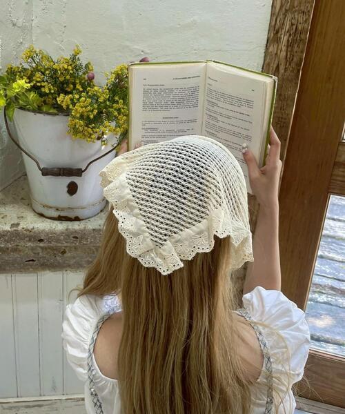 WEGO（ウィゴー）の「WEGO/ニットバブーシュカカチューシャ（カチューシャ・レディース・アイボリー・FREE）」の3枚目の写真