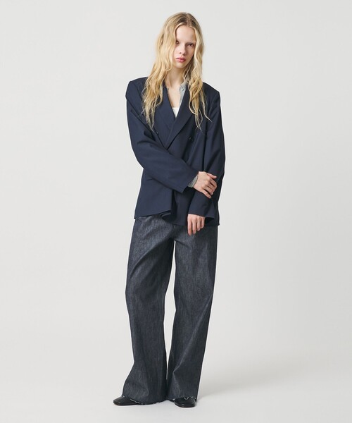 ATTISESSION＞ワイド デニムパンツ 4/402（デニムパンツ