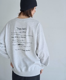 メッセージロゴ刺繍スウェット