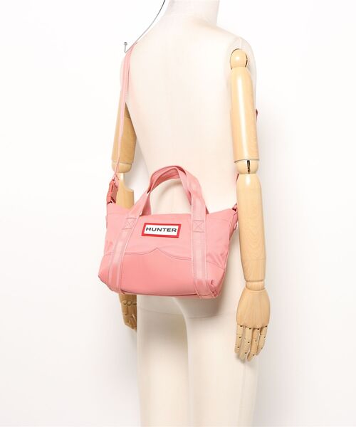 HUNTER（ハンター）の「ナイロン ミニ トップ クリップ トート バッグ（トートバッグ・レディース・ライラック/ピンク・ONE）」の14枚目の写真