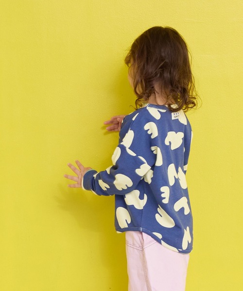 MARKEY'S（マーキーズ）の「ソウガラスパンフライスカットソー（Tシャツ/カットソー・キッズ・ネイビー/ストライプ/ベージュ系その他/ホワイト系その他/オレンジ系その他/ブラック系その他・80/90/95/100/110/120/130）」の18枚目の写真