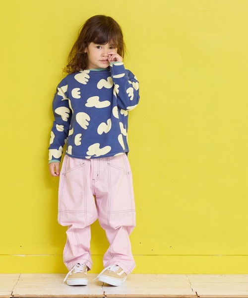 MARKEY'S（マーキーズ）の「ソウガラスパンフライスカットソー（Tシャツ/カットソー・キッズ・ネイビー/ストライプ/ベージュ系その他/ホワイト系その他/オレンジ系その他/ブラック系その他・80/90/95/100/110/120/130）」の20枚目の写真