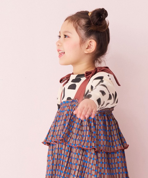 MARKEY'S（マーキーズ）の「ソウガラスパンフライスカットソー（Tシャツ/カットソー・キッズ・ネイビー/ストライプ/ベージュ系その他/ホワイト系その他/オレンジ系その他/ブラック系その他・80/90/95/100/110/120/130）」の11枚目の写真