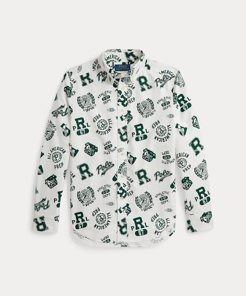 POLO RALPH LAUREN CHILDRENSWEAR(ポロ ラルフ ローレン チルドレンズウェア)の「コットン オックスフォード グラフィック シャツ(シャツ/ブラウス・キッズ・マルチ・L/M/S/XL)」の1枚目の写真