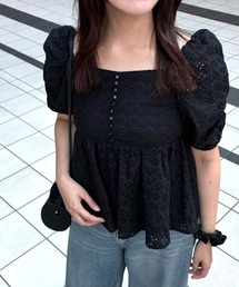 mysty woman | 【WEB限定】レース刺繍ブラウス　588228(シャツ/ブラウス)