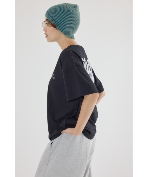 RODEO CROWNS WIDE BOWL（ロデオクラウンズワイドボウル）の「スタッズCROWNロゴTシャツ（Tシャツ/カットソー・レディース・ブラック/オフホワイト/ダークグリーン/マスタード・FREE）」の17枚目の写真