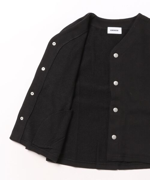GENERATOR（ジェネレーター）の「ジェネレーター ノーカラーJK（ノーカラージャケット・キッズ・チャコールグレー/アッシュグレー/ブラック・XL/L/M）」の5枚目の写真