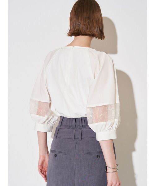 ELENDEEK（エレンディーク）の「オーガンザミックススリーブブラウス（シャツ/ブラウス・レディース・グレー/ブラウン/オフホワイト・FREE）」の19枚目の写真