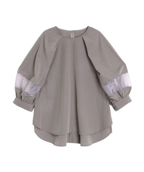 ELENDEEK（エレンディーク）の「オーガンザミックススリーブブラウス（シャツ/ブラウス・レディース・グレー/ブラウン/オフホワイト・FREE）」の14枚目の写真