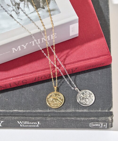 un dix cors(アンディコール)の「スライドチェーンコインネックレス(ネックレス・レディース・シルバー/ゴールド・FREE)」の1枚目の写真