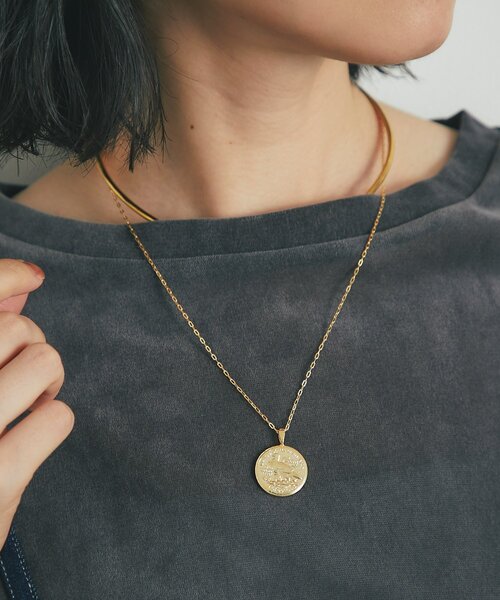 un dix cors(アンディコール)の「スライドチェーンコインネックレス(ネックレス・レディース・シルバー/ゴールド・FREE)」の10枚目の写真