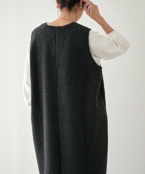 BEARDSLEY（ビアズリー）の「ボアジャンスカ（ジャンパースカート・レディース・チャコールグレー・FREE）」の10枚目の写真