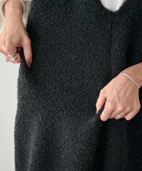 BEARDSLEY（ビアズリー）の「ボアジャンスカ（ジャンパースカート・レディース・チャコールグレー・FREE）」の13枚目の写真