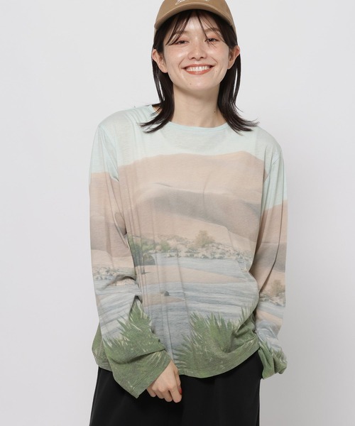 nks405のロングTシャツ ロングスリーブTシャツ(ホワイト) – Shizuka Kudo official