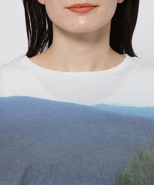 niko and...（ニコアンド）の「ランドスケープロングTシャツ（Tシャツ/カットソー・レディース・ライトブルー/ベージュ/グリーン・FREE）」の19枚目の写真