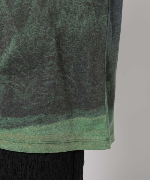 niko and...（ニコアンド）の「ランドスケープロングTシャツ（Tシャツ/カットソー・レディース・ライトブルー/ベージュ/グリーン・FREE）」の22枚目の写真