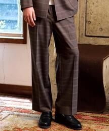 DRESSTERIOR | 【セットアップ可】2WAYストレッチ チェック SET UP ワイドパンツ(その他パンツ)