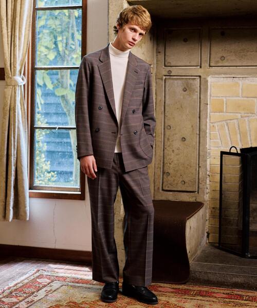 DRESSTERIOR（ドレステリア）の「【セットアップ可】2WAYストレッチ チェック SET UP ワイドパンツ（その他パンツ・メンズ・ブラウン系2・76/79/82/85）」の2枚目の写真