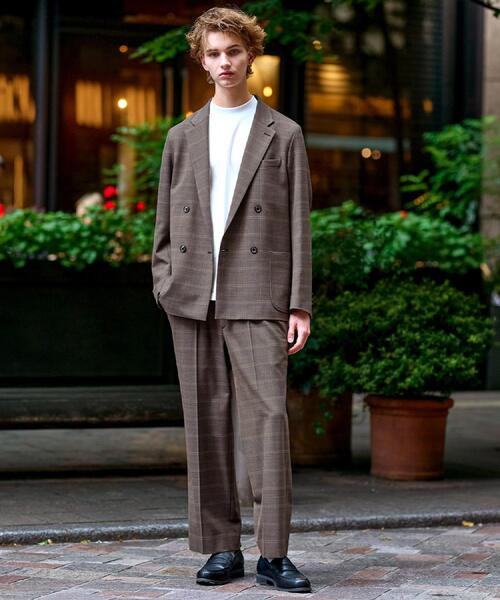 DRESSTERIOR（ドレステリア）の「【セットアップ可】2WAYストレッチ チェック SET UP ワイドパンツ（その他パンツ・メンズ・ブラウン系2・76/79/82/85）」の3枚目の写真