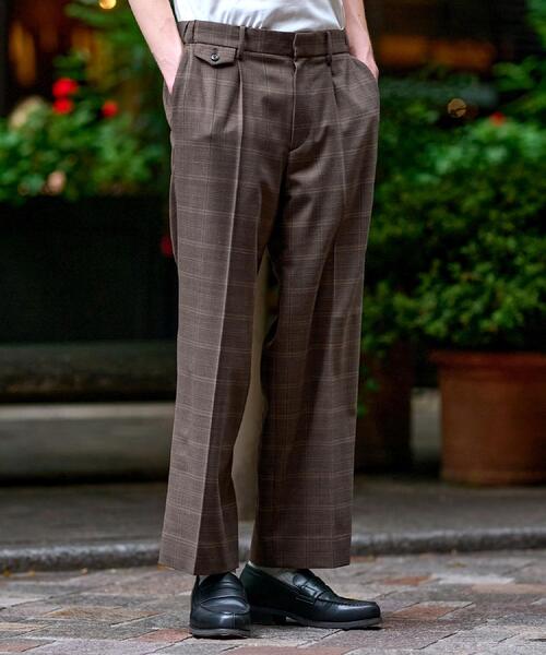 DRESSTERIOR（ドレステリア）の「【セットアップ可】2WAYストレッチ チェック SET UP ワイドパンツ（その他パンツ・メンズ・ブラウン系2・76/79/82/85）」の6枚目の写真