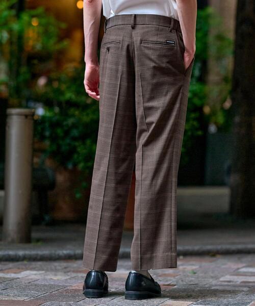 DRESSTERIOR（ドレステリア）の「【セットアップ可】2WAYストレッチ チェック SET UP ワイドパンツ（その他パンツ・メンズ・ブラウン系2・76/79/82/85）」の8枚目の写真