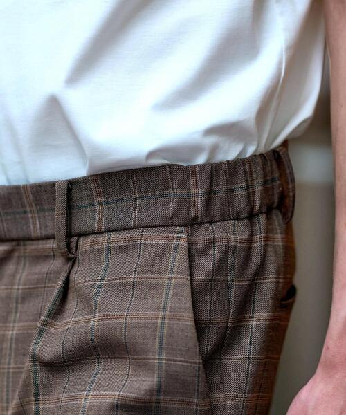 DRESSTERIOR（ドレステリア）の「【セットアップ可】2WAYストレッチ チェック SET UP ワイドパンツ（その他パンツ・メンズ・ブラウン系2・76/79/82/85）」の9枚目の写真