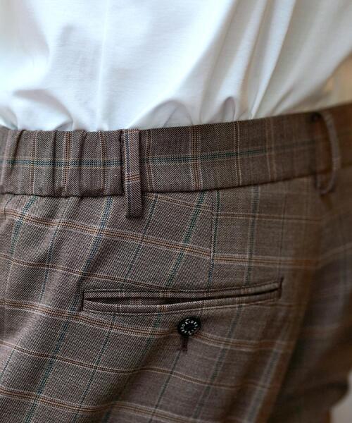 DRESSTERIOR（ドレステリア）の「【セットアップ可】2WAYストレッチ チェック SET UP ワイドパンツ（その他パンツ・メンズ・ブラウン系2・76/79/82/85）」の10枚目の写真