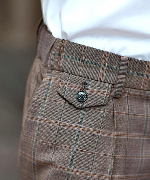 DRESSTERIOR（ドレステリア）の「【セットアップ可】2WAYストレッチ チェック SET UP ワイドパンツ（その他パンツ・メンズ・ブラウン系2・76/79/82/85）」の11枚目の写真